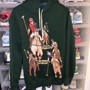 Ralph Lauren Dark Green Polo Equestrian Hoodie